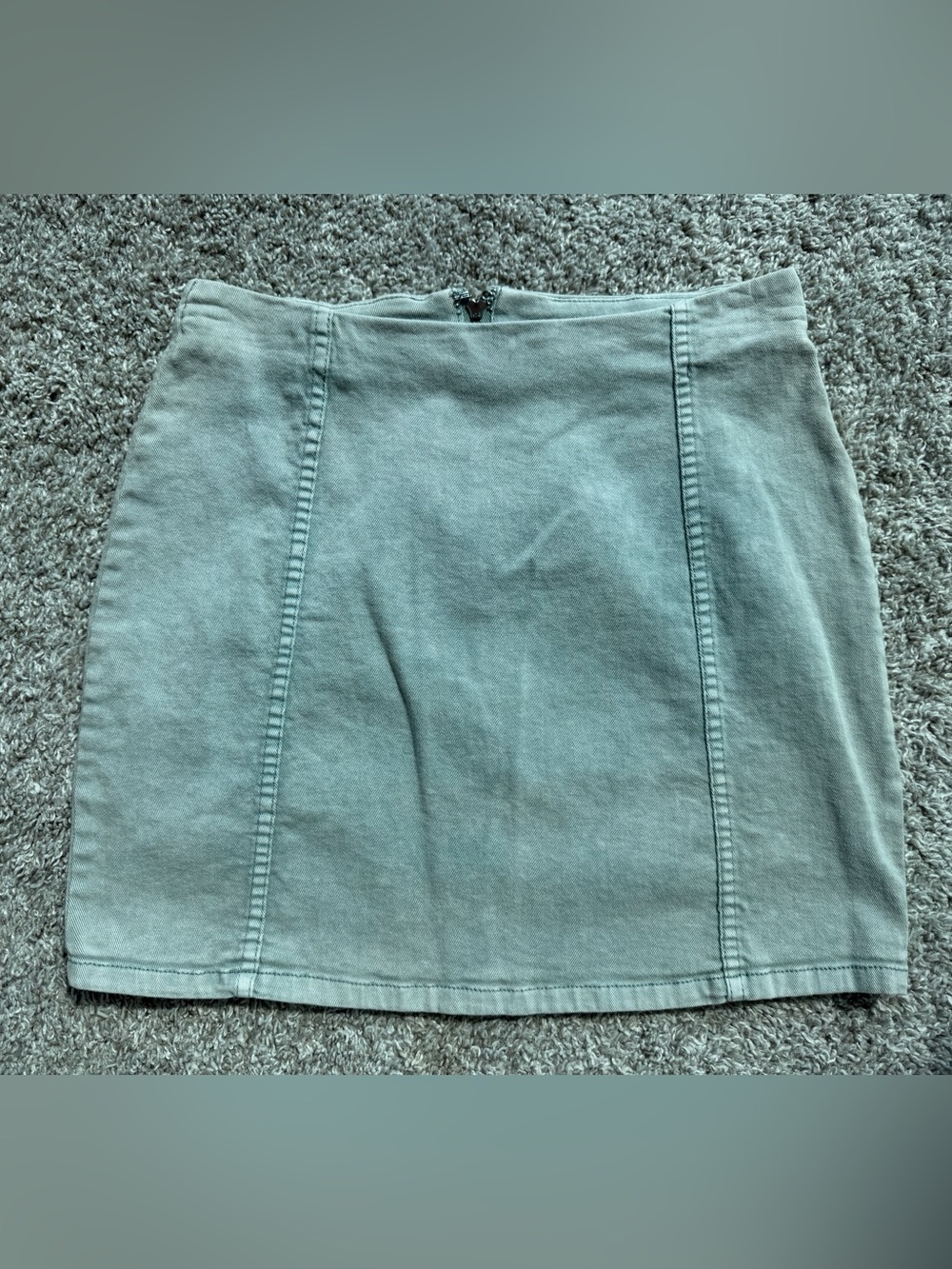 Le Lis Mint Green Panel A-Line Mini Skirt
